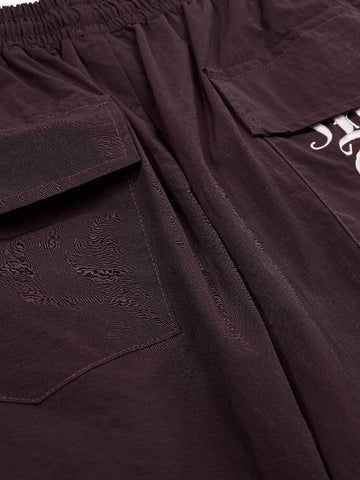 Strapped Detachable Curved Pants 