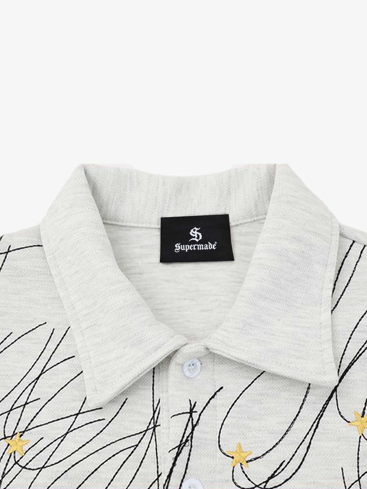 Stellar Embroidery Jersey Polo Shirt 