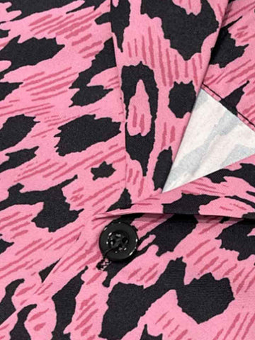 Cyber Punk Leopard Print Hawaiian Shirt