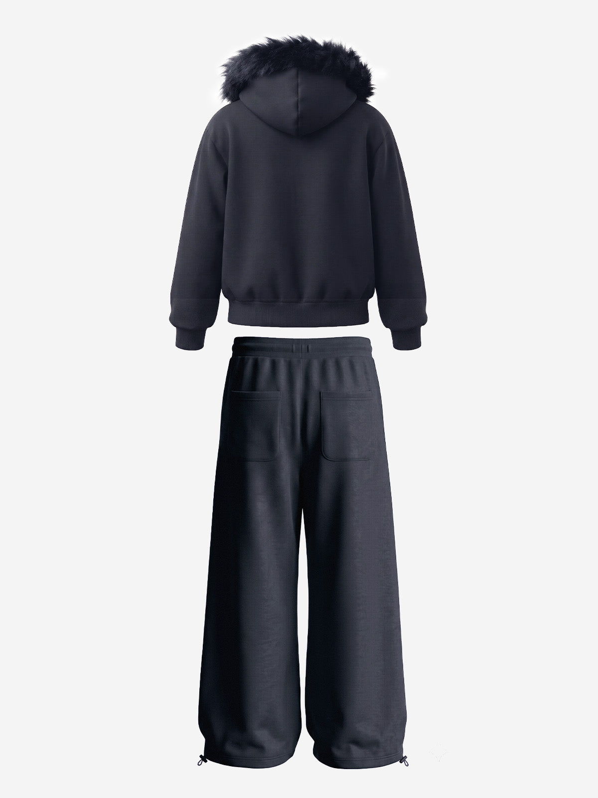 Fleece Hoodie Cardigan Tracksuit