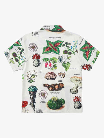 Vintage Succulent Botanical Print Shirt