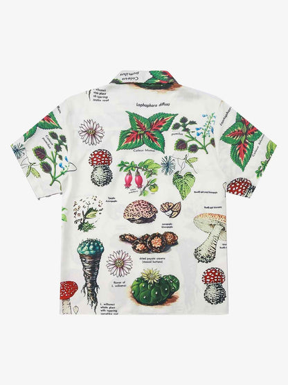 Vintage Succulent Botanical Print Shirt