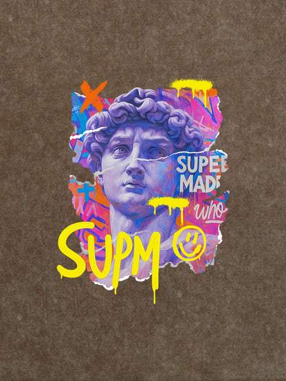 David Sculpture Vibrant Graffiti Art T-Shirt 
