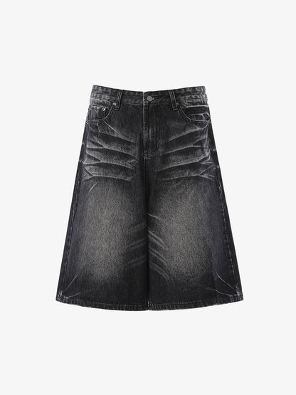 Vintage Whiskered Denim Jorts
