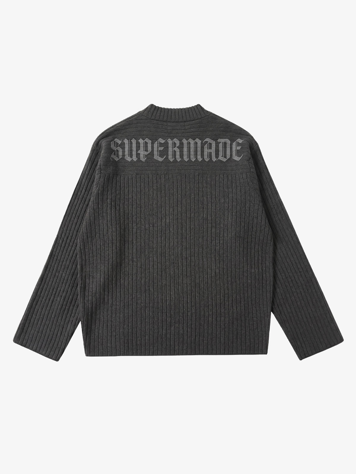 Gothic Distressed V-Neck Sweater