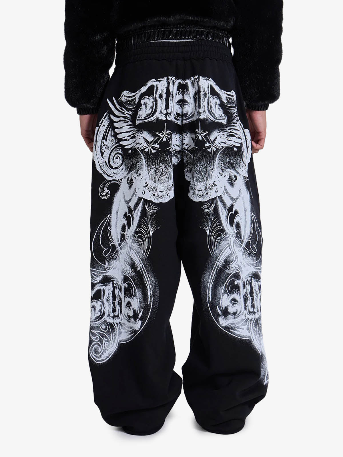 Dark Gothic Graphic Baggy Sweatpants