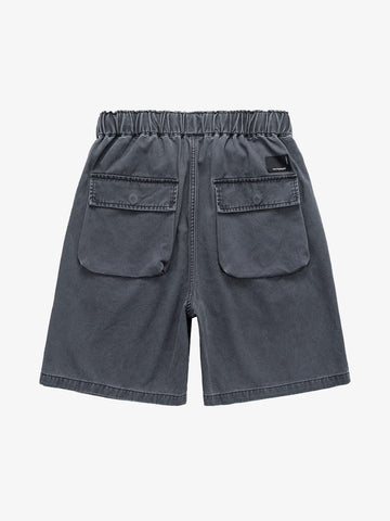 Graphic Print Drawstring Shorts 