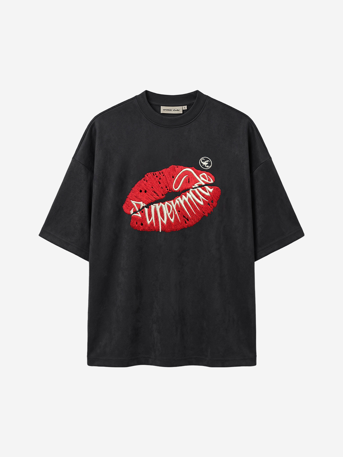 Suede Oversized Streetwear T-Shirt