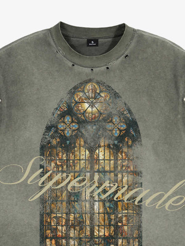 Vintage Cathedral Window Sleeveless T-Shirt 