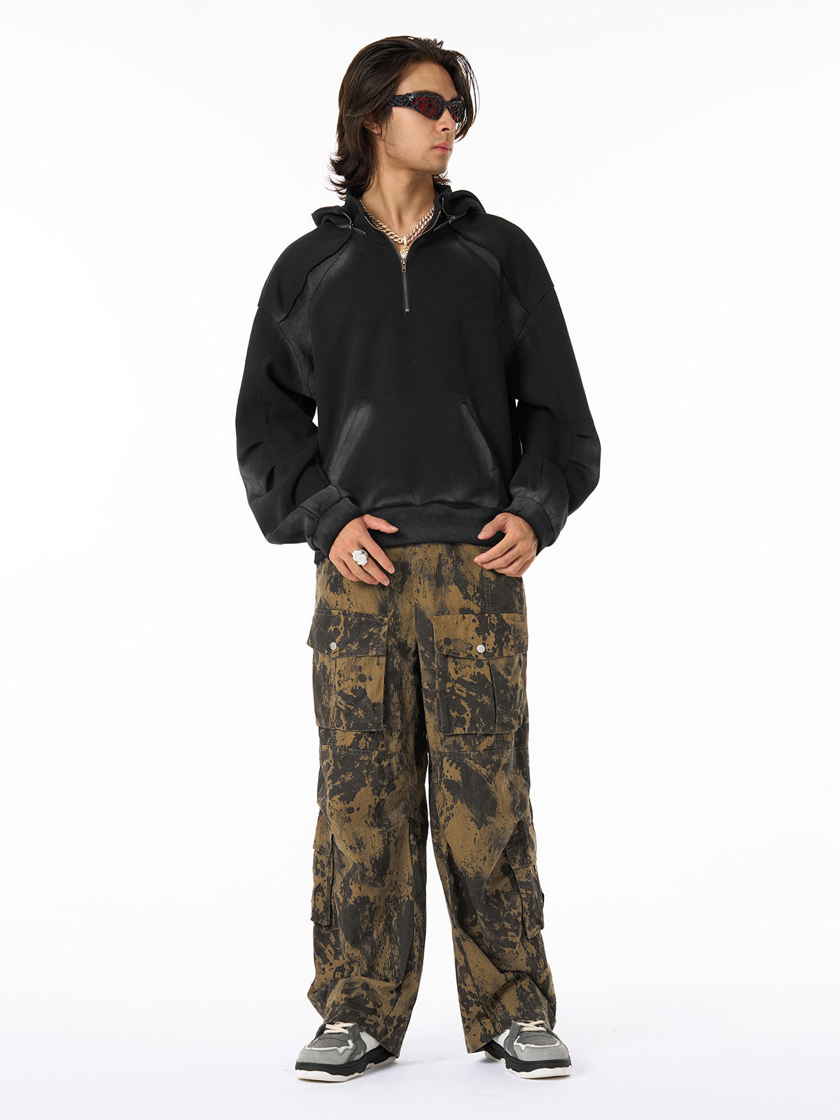 Hip-Hop Camouflage Multi-Pocket Cargo Pants 