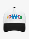 Color-Block Power Letter Baseball Cap