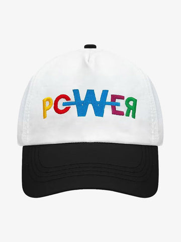 Color-Block Power Letter Baseball Cap