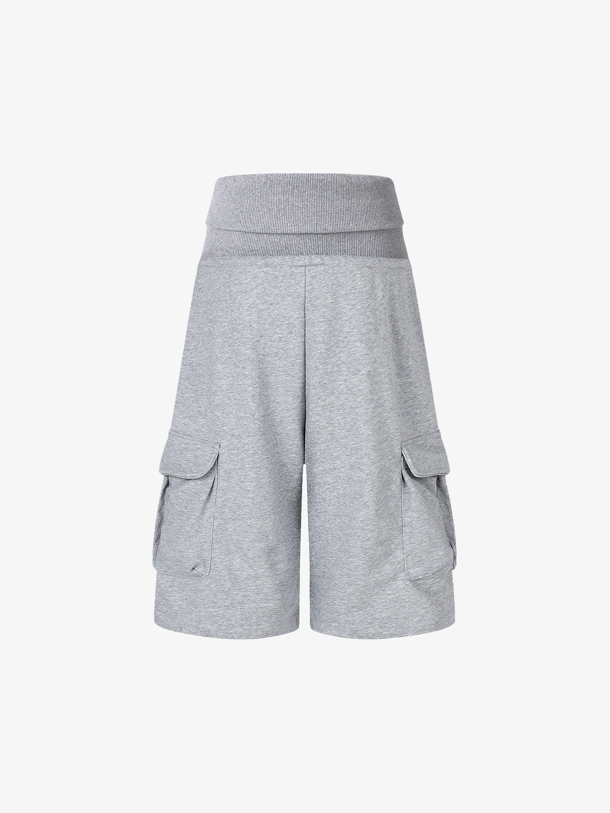 Fleece Cargo Shorts – High-Waisted Wide-Leg Loose Fit Streetwear Shorts