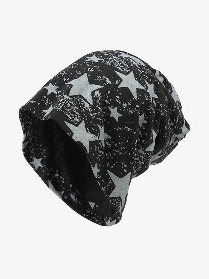 Street Double-Layer Five-Pointed Star Pullover Hat 