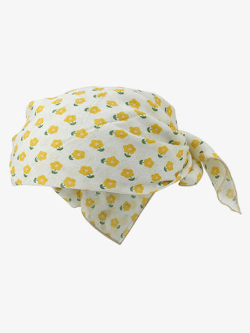 Floral Satin Feel Bandana 