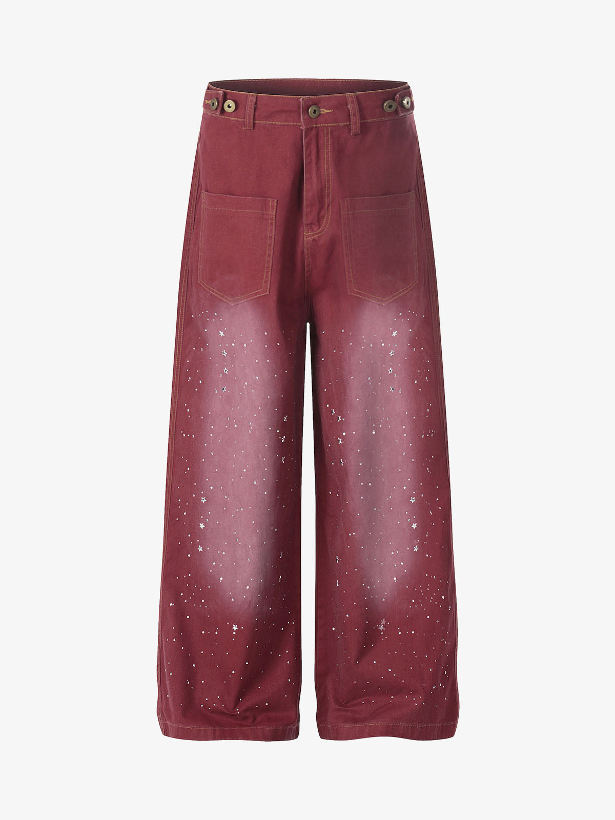 Vintage Washed Paint Splatter Jeans 