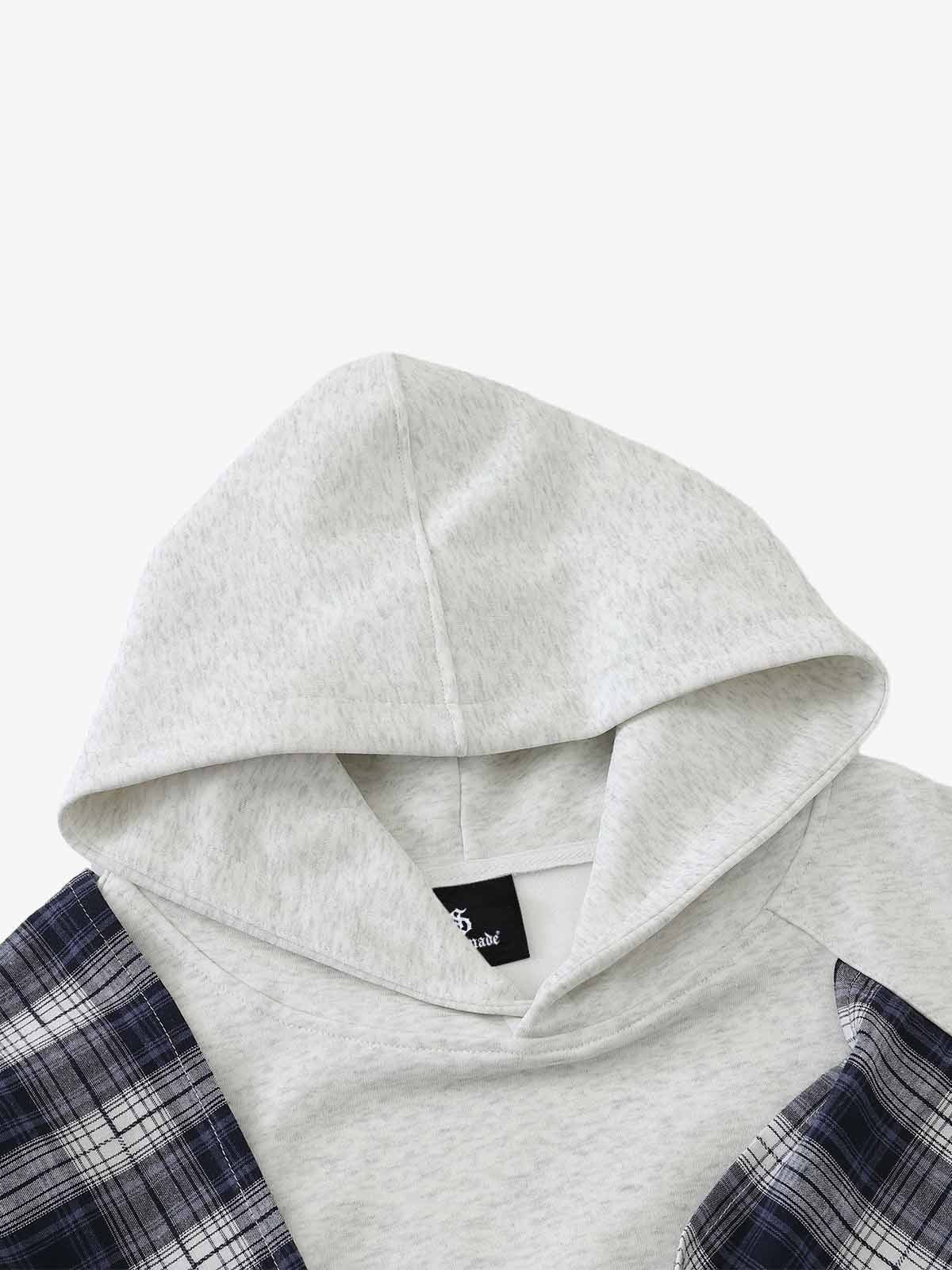 Plaid Patchwork Sweatshirt