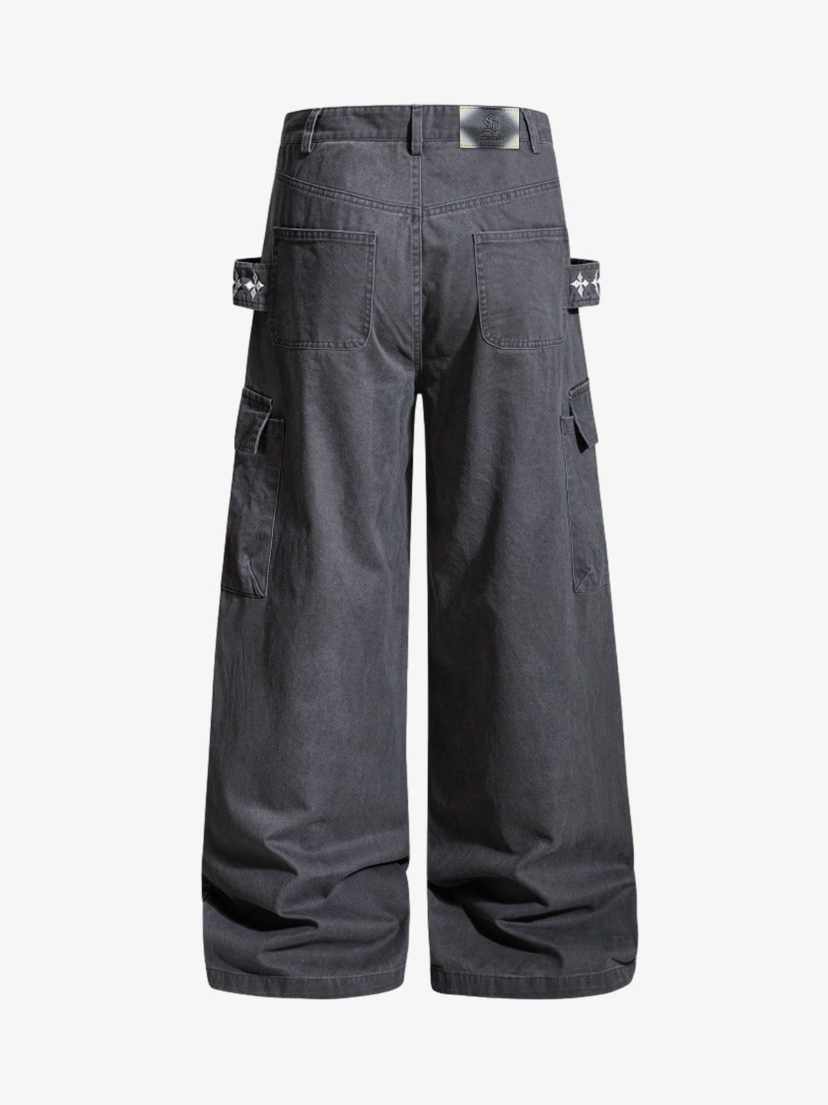 Vintage Strap Detail Carpenter Pants