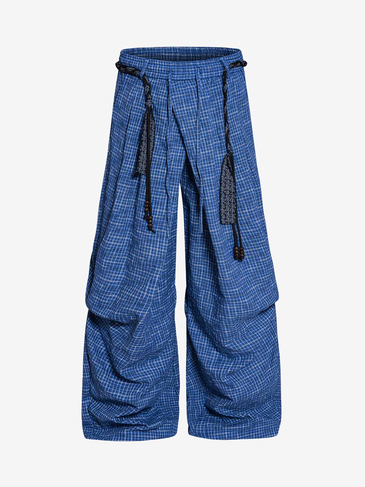 Pleated Drawstring Pants