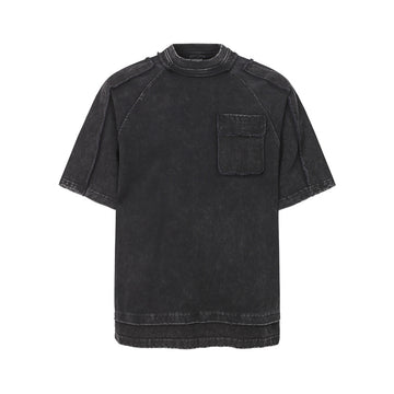 Exposed Seam Washed T Shirt