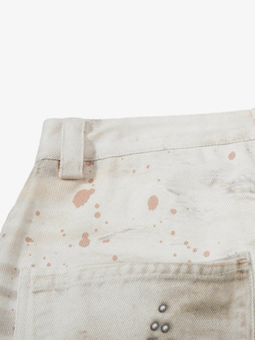 Wing Rivet Dirty Wash Jeans
