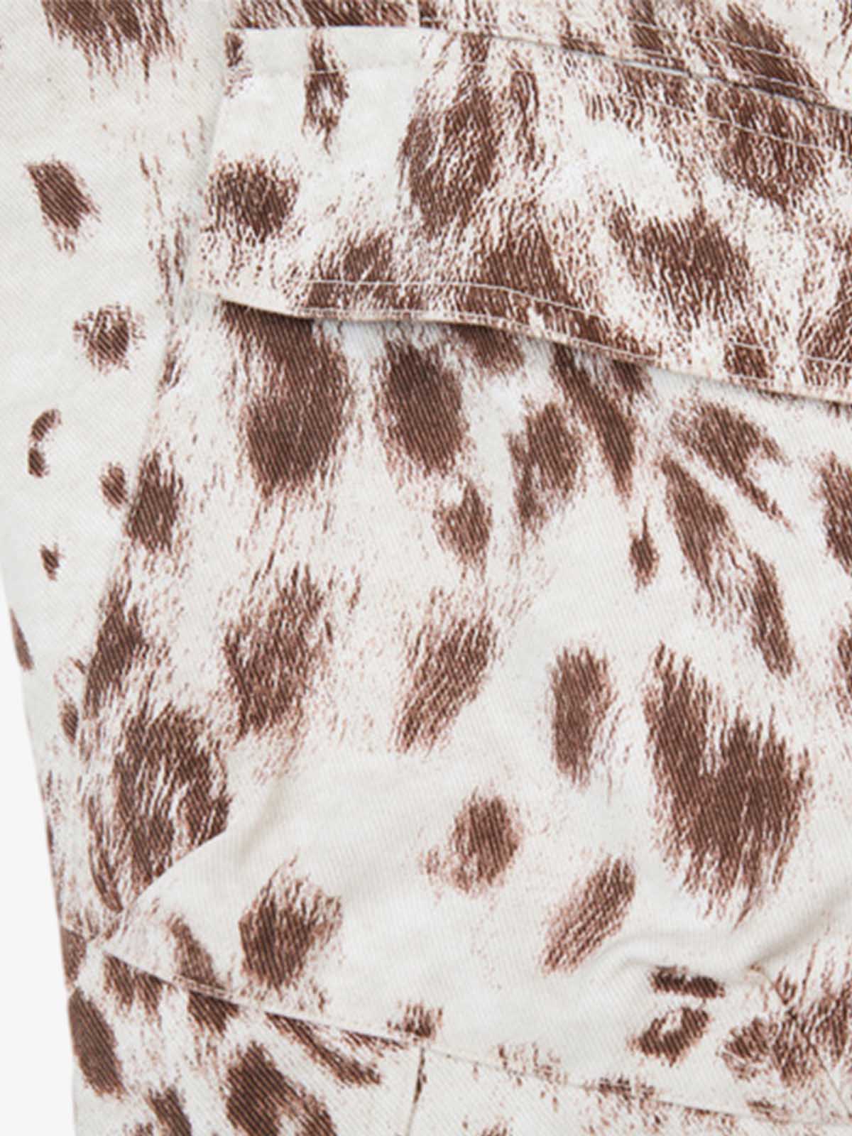 Leopard Curved Jeans