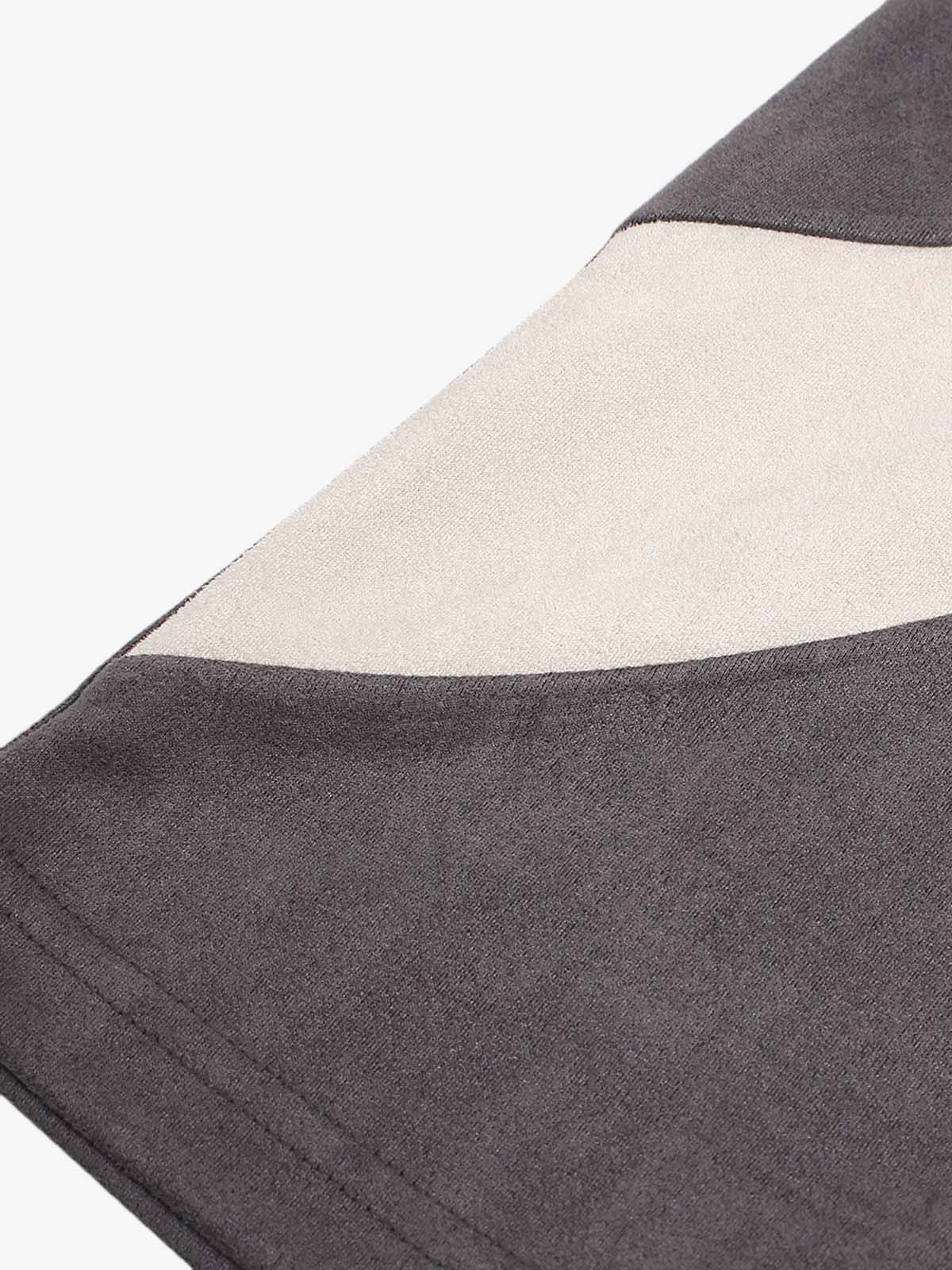 Jersey Deconstructed Contrast Color Stitching Print T-shirt - 2407 