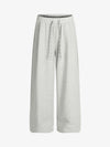 Drawstring Wide Leg Relaxed Sweatpants 