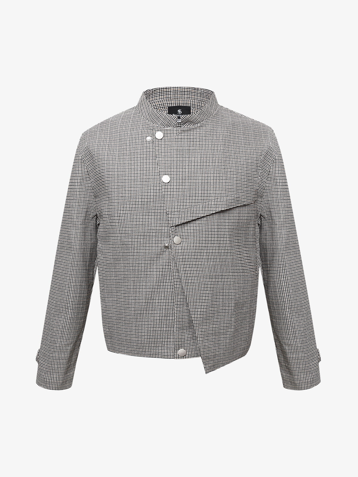 Houndstooth Cropped Jacket