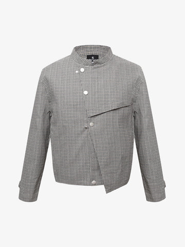 Houndstooth Cropped Jacket