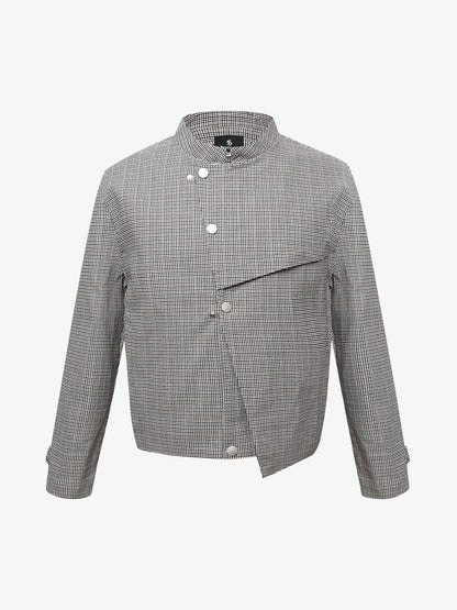 Houndstooth Cropped Jacket