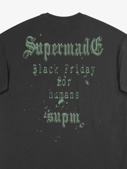 Gothic Skull Spiderweb Graphic T-Shirt 