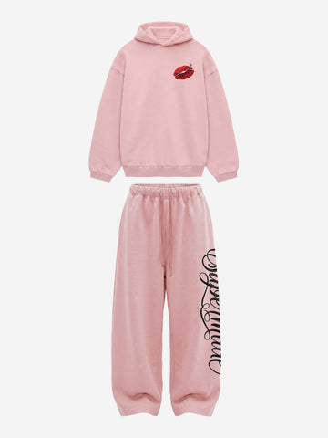 Fleece-Lined Oversized Sweatshirt