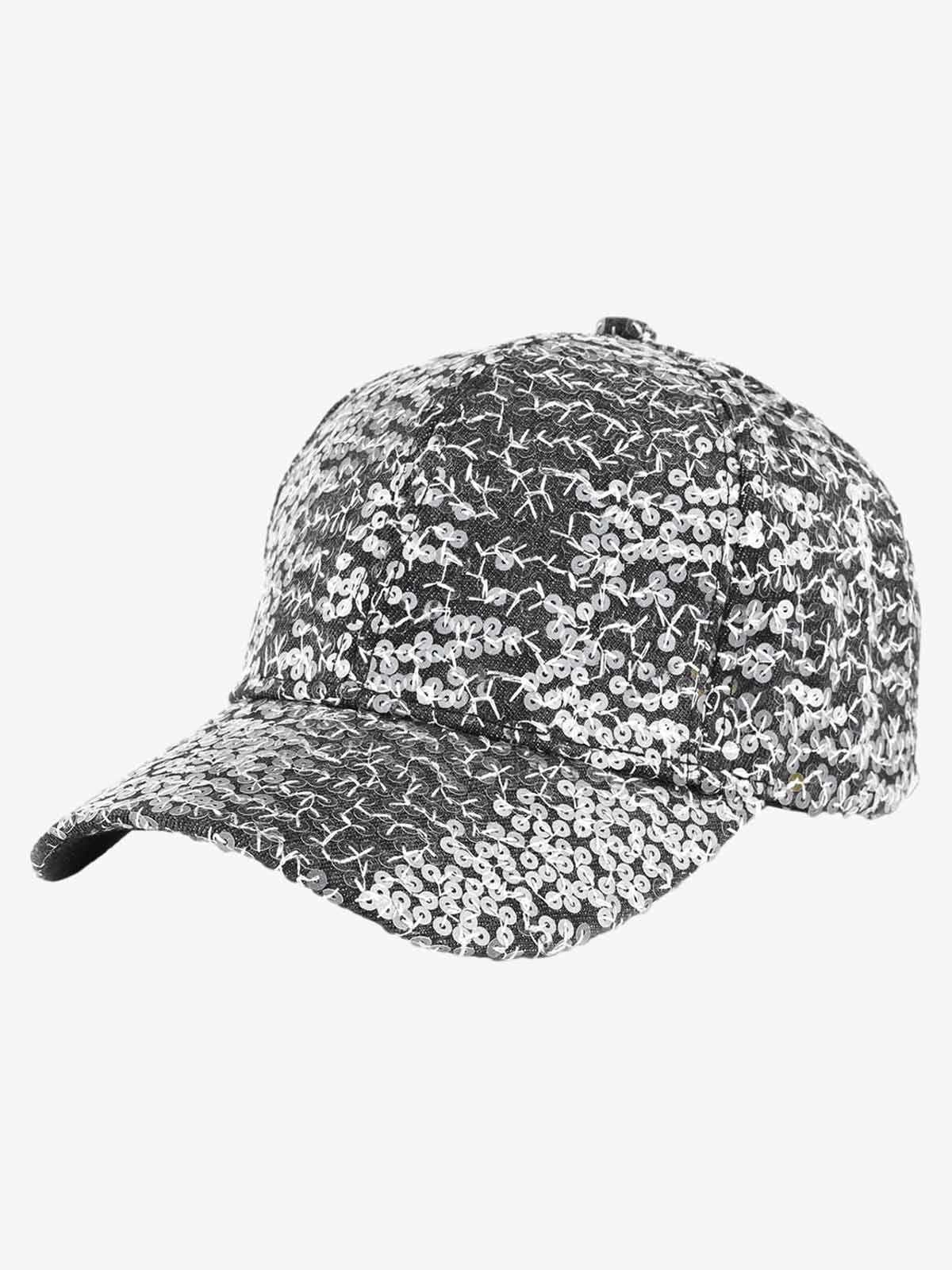 Embroidered Sequin Baseball Cap