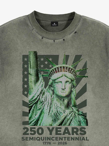 Vintage Liberty Graphic Sleeveless T-Shirt 