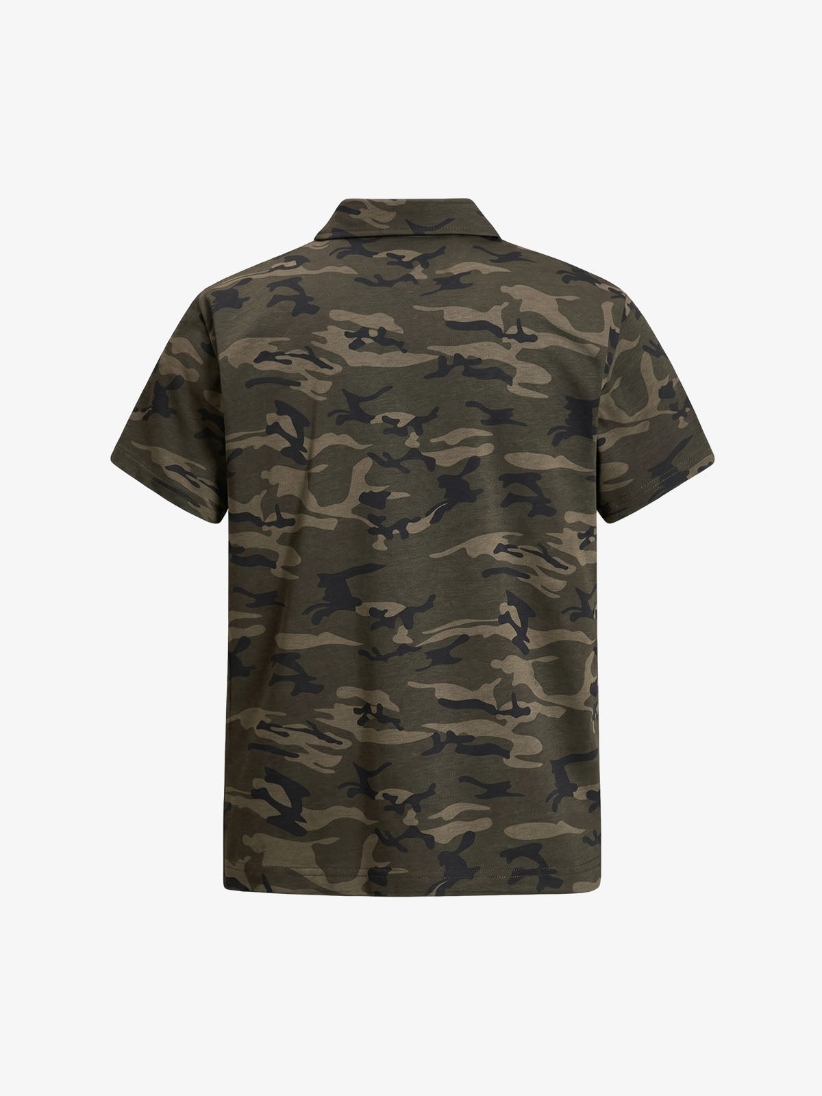 Floral Letter Print Polo Shirt