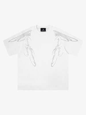 Y2K Cyber Aesthetic Rhinestone Graphic T-Shirt