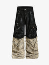 Deconstructed Layered Patchwork Cargo Pants