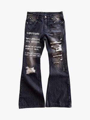 Distressed Ripped Slim Jeans