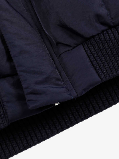 Street High-Neck Asymmetrical Placket Cotton Vest 