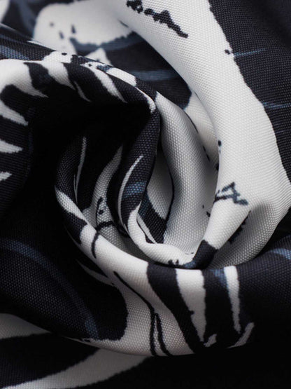 Japanese Wave Dragon Skeleton Shirt