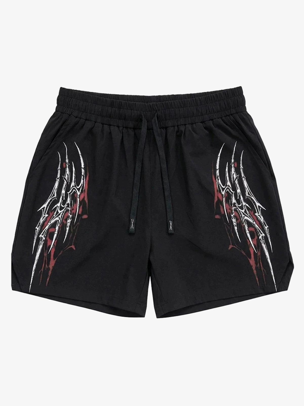 Y2K Thorn Graphic Drawstring Shorts