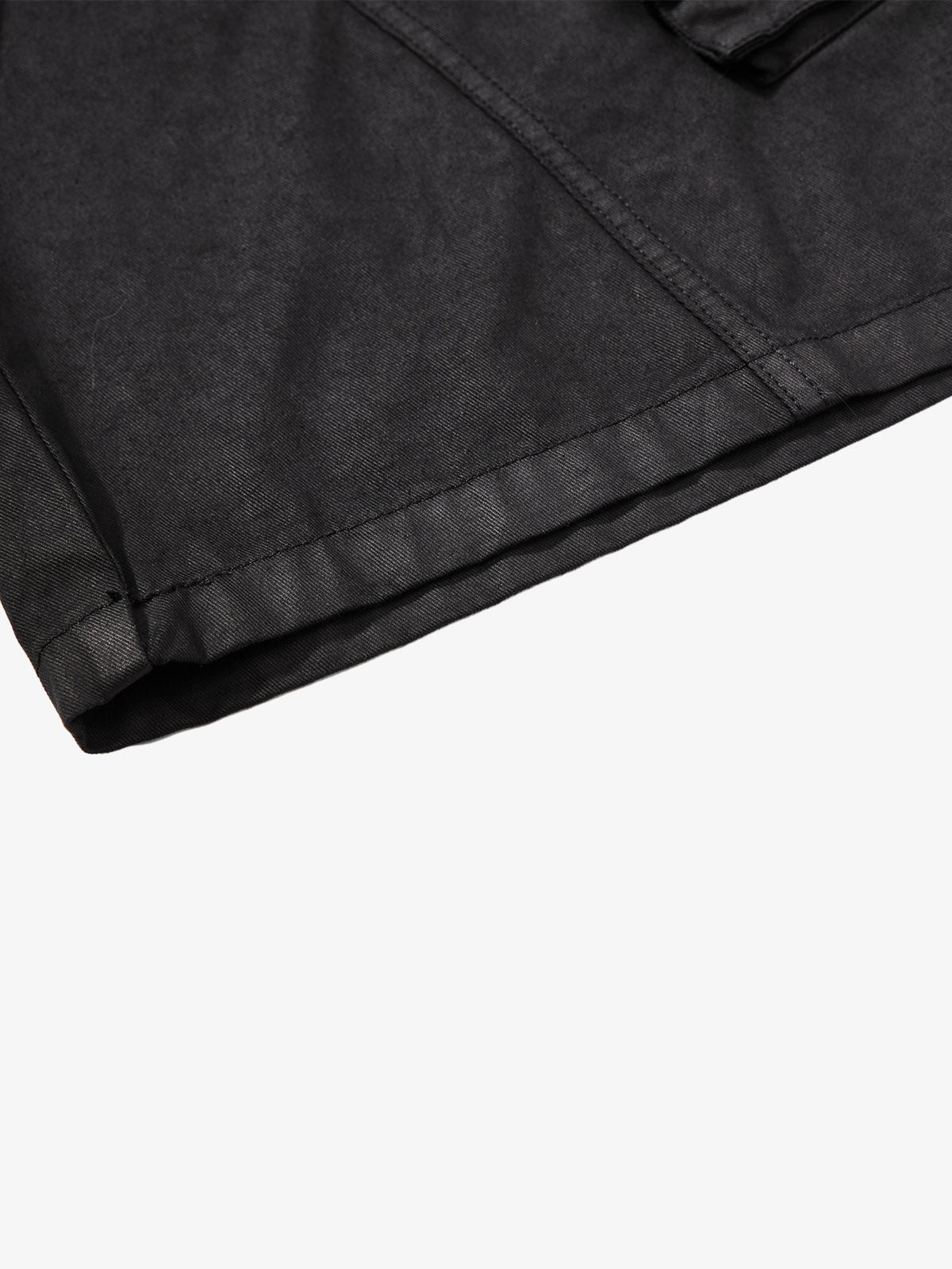 High-Waisted Cargo Shorts – Cotton Twill Oversized Utility Fit