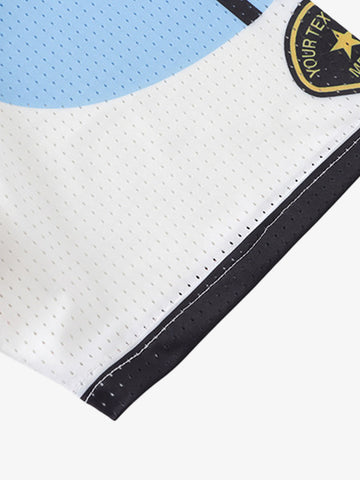 Striped Mesh Soccer Jersey
