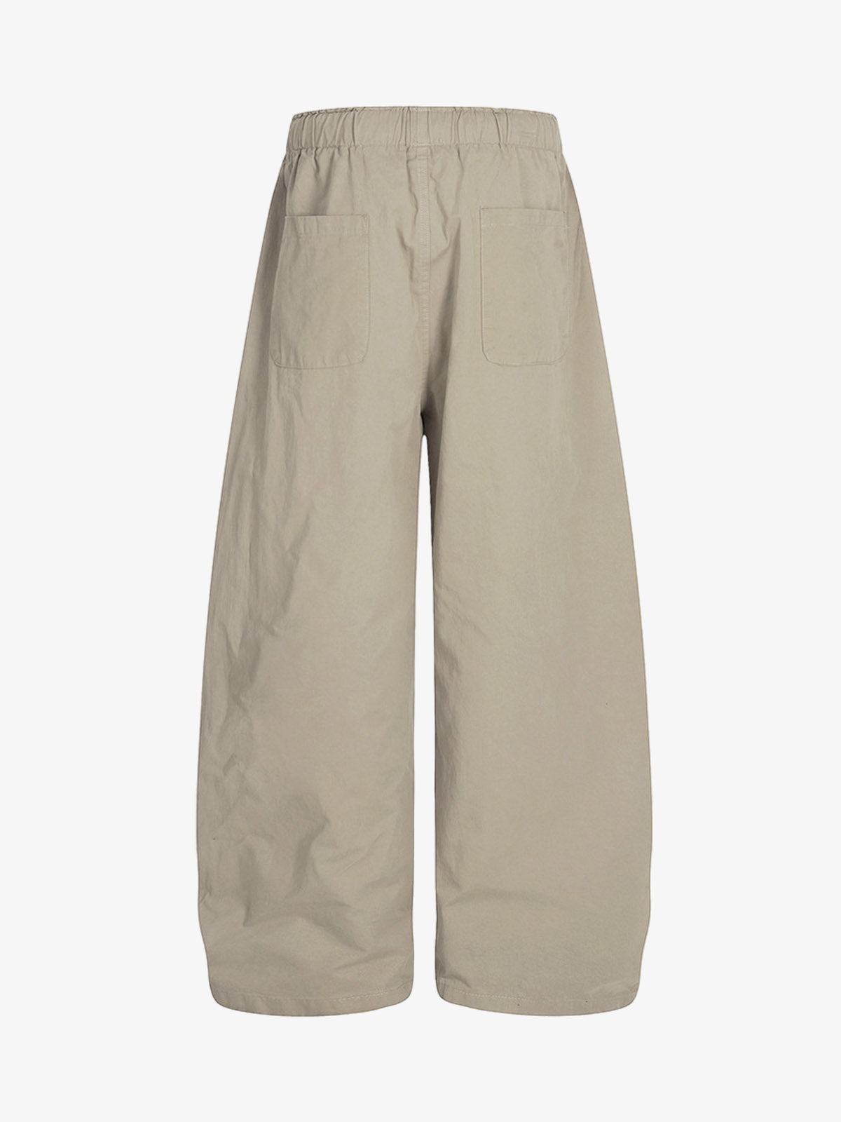 Drawstring Pleated Barrel Pants 