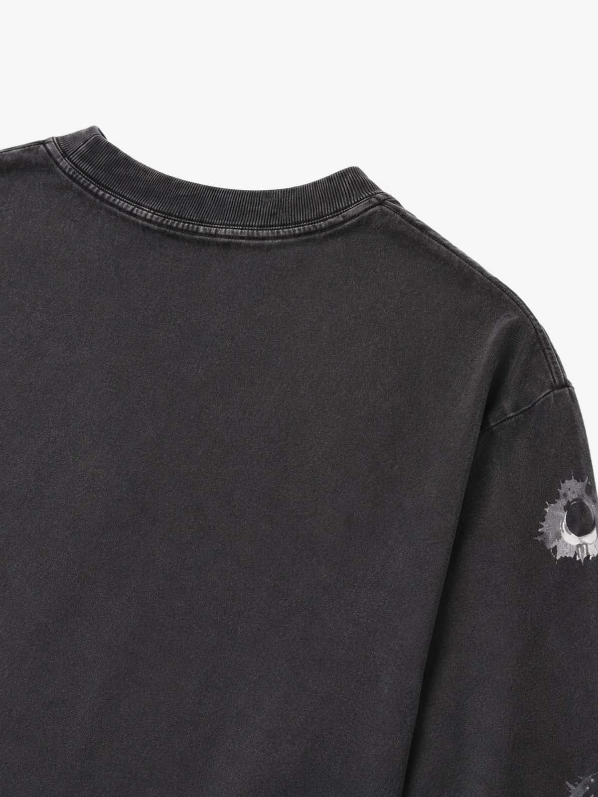 Revolver Graphic Distressed Long Sleeve Tee