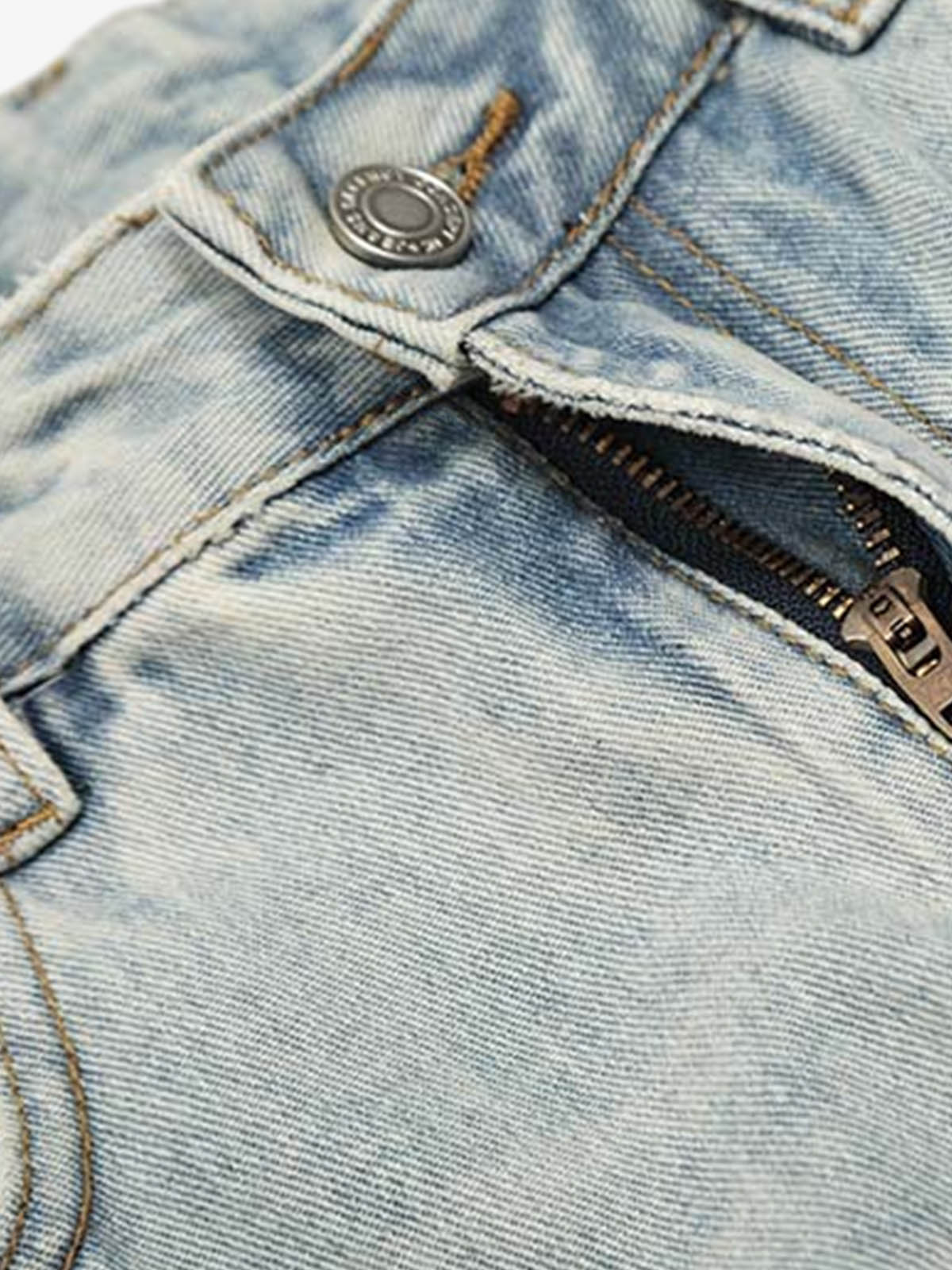 Light Wash Loose Fit Denim Jorts 