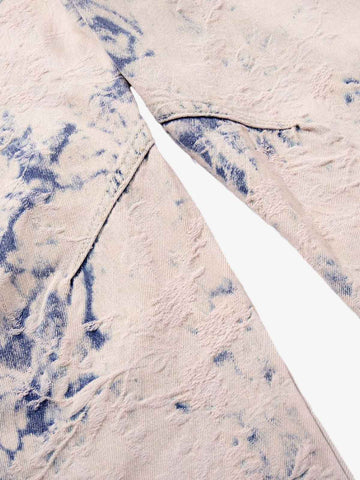 Vintage Ombré Acid Wash Wide-Leg Jeans 