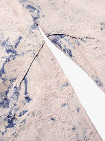 Vintage Ombré Acid Wash Wide-Leg Jeans 