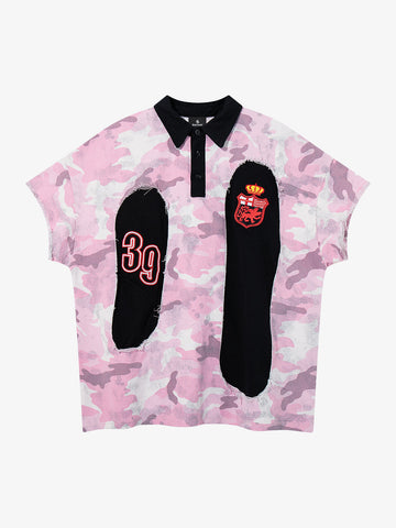 Camo Embroidered Polo Tee
